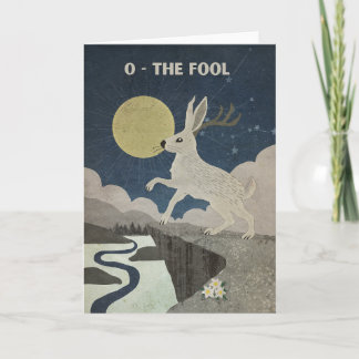Tarjeta El tonto mayor Poster Arcana con el Jackalope