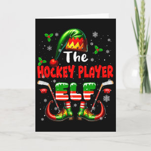 Tarjeta El trabajo de Navidad del equipo de elfos del juga