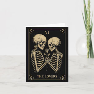 Tarjeta El traje de esqueleto de los enamorados Tarot Romá