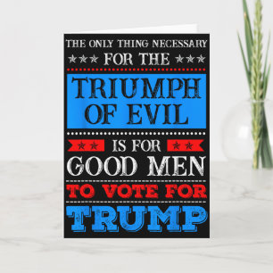 Tarjeta El Triunfo del Mal Anti Trump