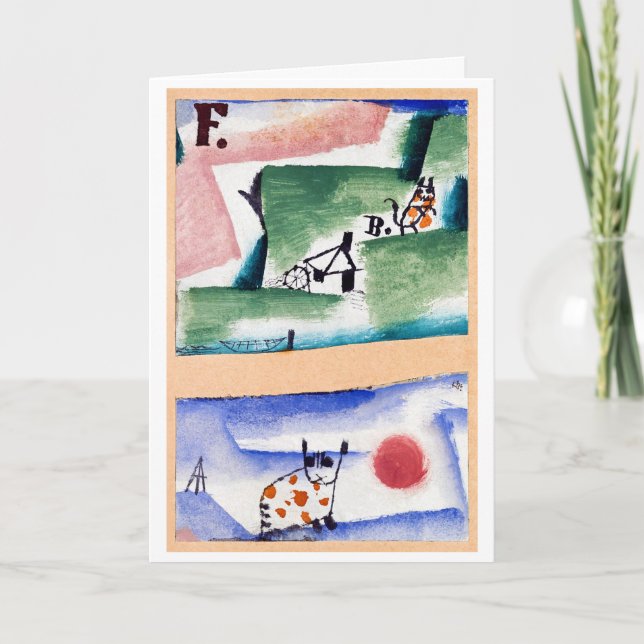 Tarjeta El Turf de Tomcat, Paul Klee (Anverso)