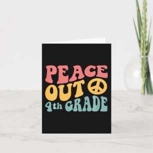 Tarjeta El último día de los 4 de la serie "Peace Out", un