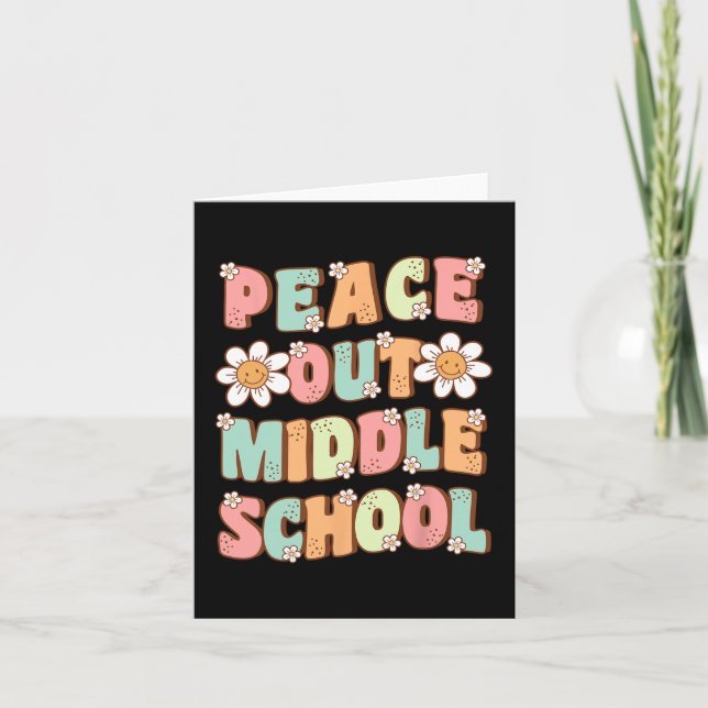 Tarjeta El Último Día De Sc, Sale De La Escuela Media Groo (Anverso)