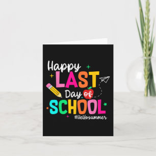 Tarjeta El Último Día Del Estudiante De Graduación Escolar