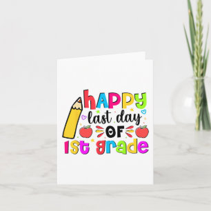 Tarjeta El Último Día Del Primer Grado Estudiante Graduado