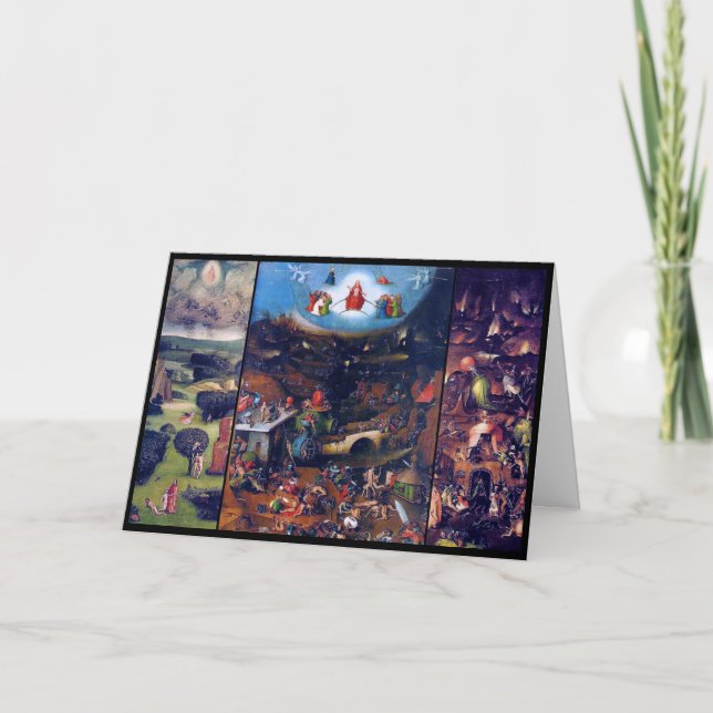 Tarjeta El último juicio, Bosch (Anverso)