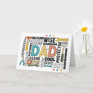 Tarjeta El último kit de herramientas de papá: construido