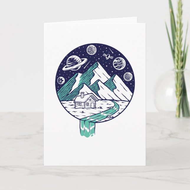 Tarjeta El universo en mi copa (Anverso)