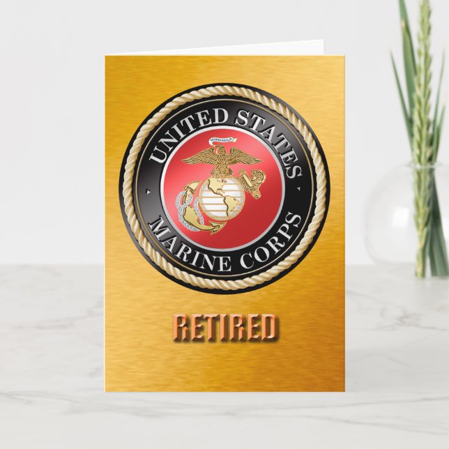 Tarjeta El USMC jubilado carda (Anverso)