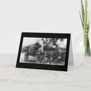 Tarjeta El vagón de emigración mexicano de 1912