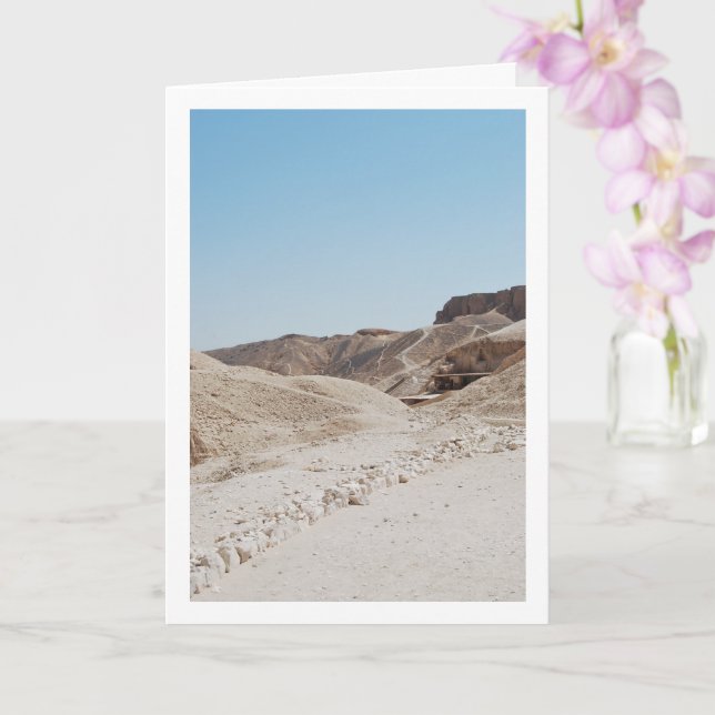 Tarjeta El valle de los reyes, el lujo, Egipto (Orquídea)