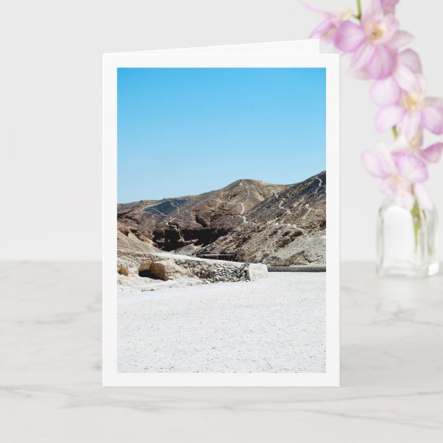 Tarjeta El valle de los reyes, el lujo, Egipto (Orquídea)
