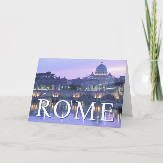 Tarjeta El Vaticano | Roma, Italia | Cumpleaños feliz (Anverso)