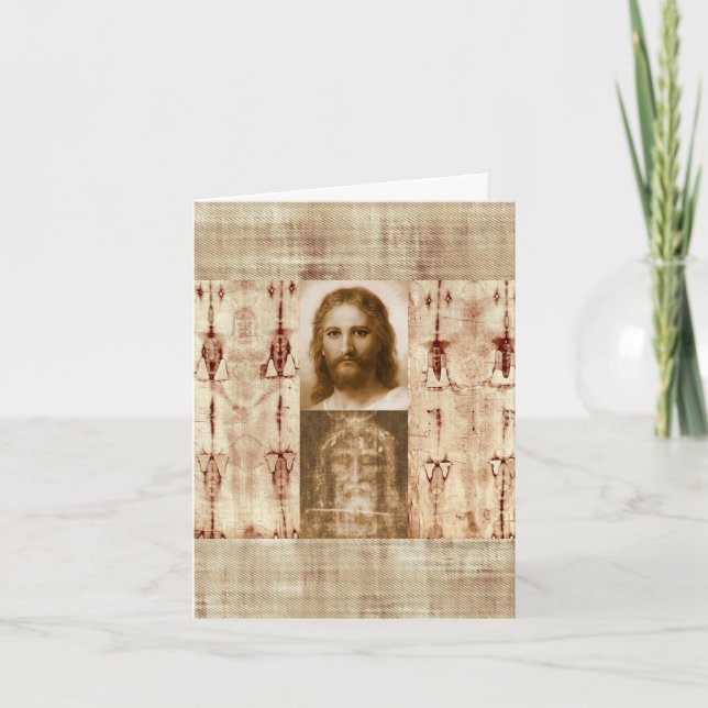 Tarjeta El velo de Jesucristo de Turín (Anverso)