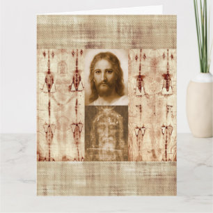 Tarjeta El velo de Jesucristo de Turín
