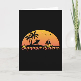 Tarjeta El verano está aquí