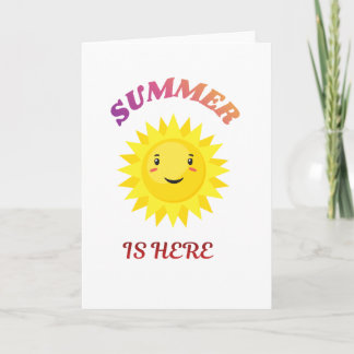 Tarjeta El verano ha llegado