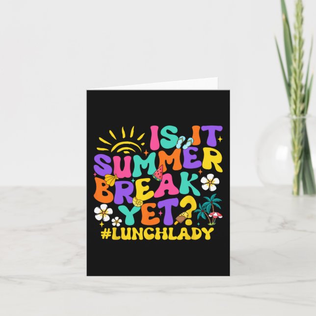 Tarjeta El Verano Rompe Y La Señora Del Almuerzo El Último (Anverso)