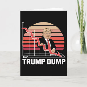 Tarjeta El Vertedero de Trump Divertido Anti Trump Caída d