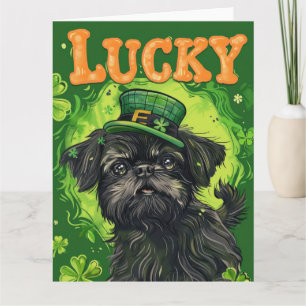 Tarjeta El vestido del Día de Affenpinscher St. Patrick
