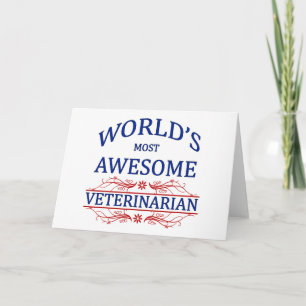 Tarjeta El veterinario más asombroso del mundo