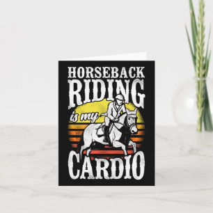 Tarjeta El Viaje A Caballo Es Mi Equitación Cardio Ecuestr