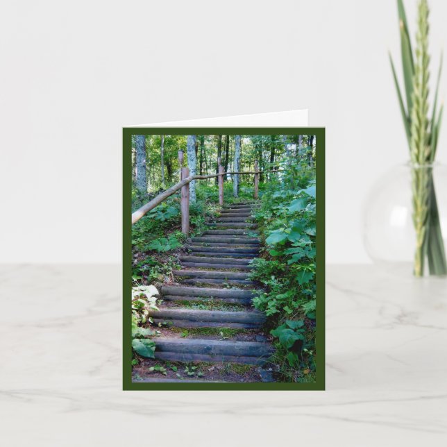 Tarjeta El viaje es de un paso a la vez (Anverso)