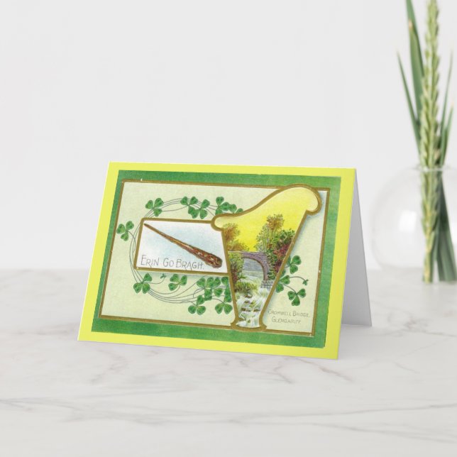 Tarjeta El viejo arpa de San Patricio (Anverso)