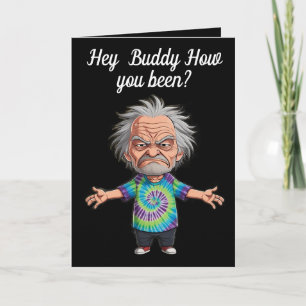 Tarjeta El viejo Chibi con los brazos extendidos