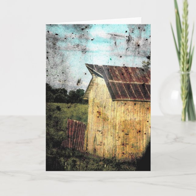 Tarjeta El viejo cobertizo (Anverso)