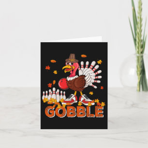 Tarjeta El Viejo Día de Acción de Gracias de Gobble Turquí