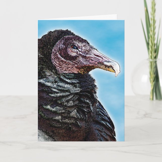 Tarjeta El viejo y loco cumpleaños de Buzzard (Anverso)