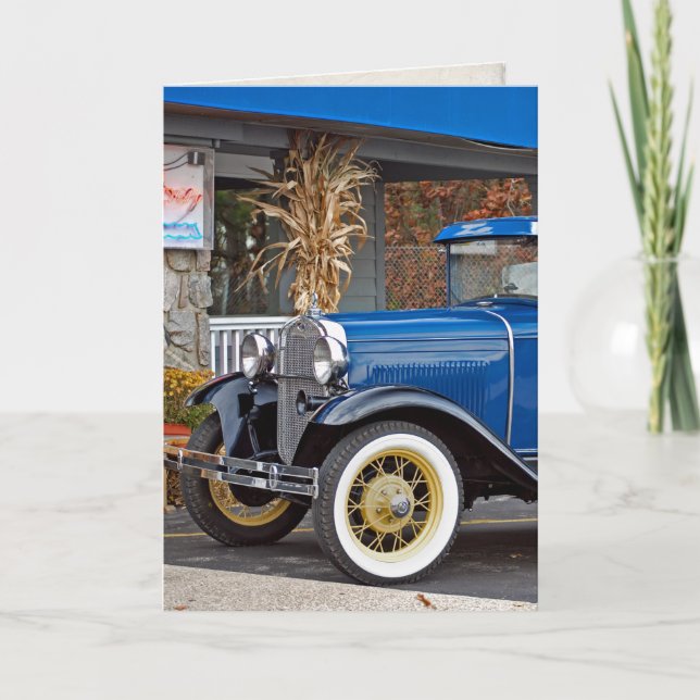 Tarjeta el viejo y vintage día del padre (Anverso)