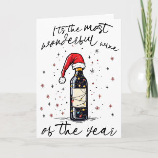 Tarjeta El Vino Más Maravilloso Del Año 