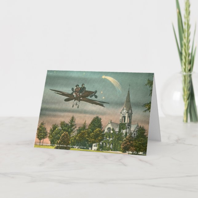 Tarjeta El volar arriba sobre capilla vieja (Anverso)
