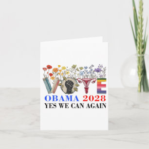 Tarjeta El Voto Floral Obama 2028 Arregló Este Presidente 