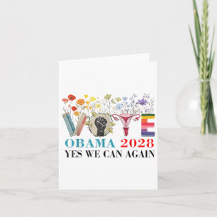 Tarjeta El Voto Floral Obama 2028 Arregló Este Presidente 