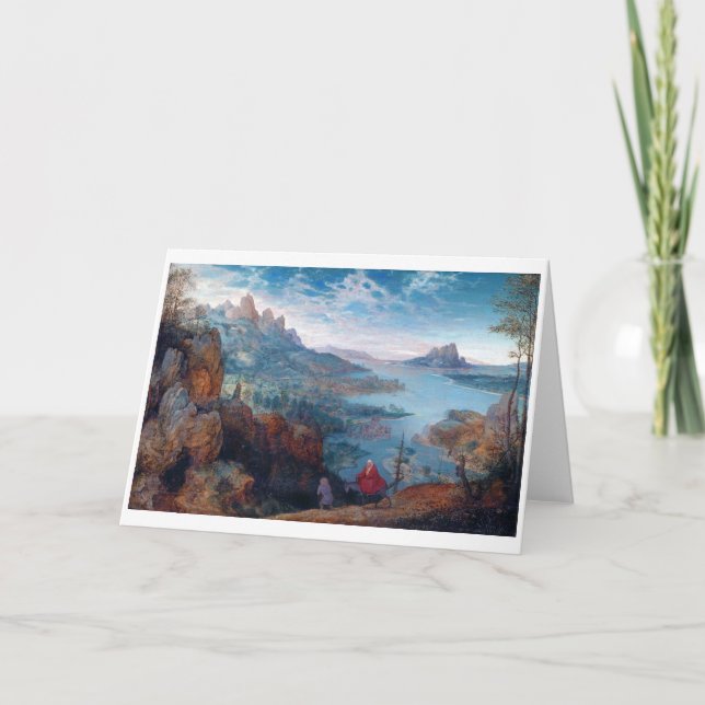 Tarjeta El vuelo a Egipto, Pieter Bruegel (Anverso)