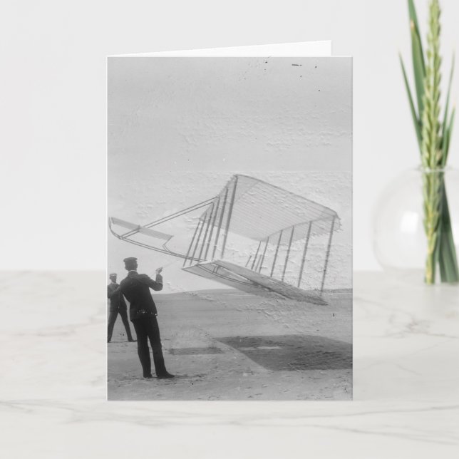 Tarjeta El vuelo de prueba de los hermanos de Wright (Anverso)