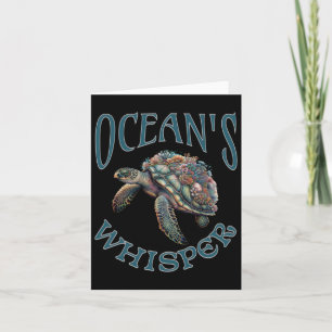 Tarjeta El Whisky Oceánico Y La Tortuga Marítima Atraen A 