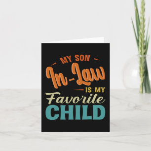 Tarjeta El yerno es mi hijo favorito Familia divertida Mad