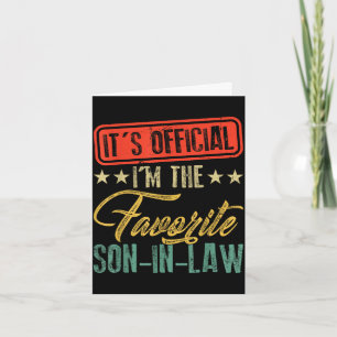 Tarjeta El yerno favorito feliz día del padre