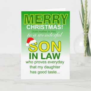 Tarjeta El yerno prueba el buen gusto de la hija en Navida