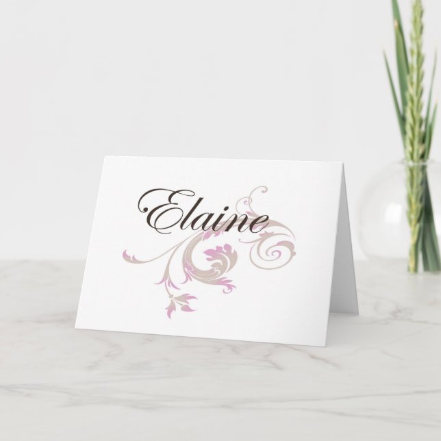 Tarjeta Elaine (Anverso)