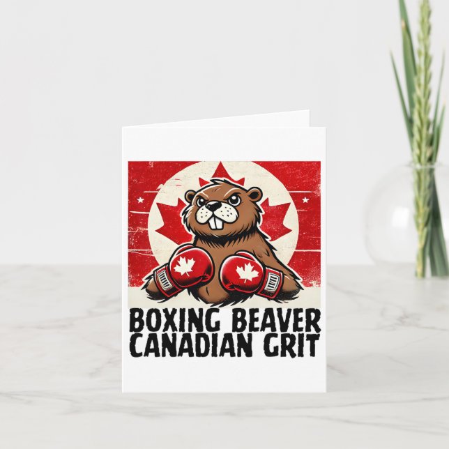 Tarjeta Elbows Up Canada Canada Counter Tarifas Beaver B (Anverso)