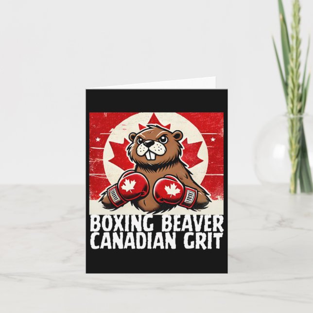 Tarjeta Elbows Up Canada Canada Counter Tarifas Beaver B (Anverso)