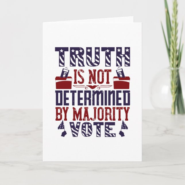 Tarjeta Elección de Estados Unidos - La verdad no está det (Anverso)