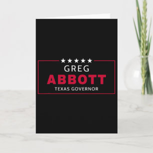 Tarjeta Elección de Greg Abbott Gobernador de Texas Republ