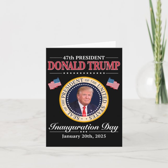 Tarjeta Elección del presidente Donald Trump 47 (Anverso)