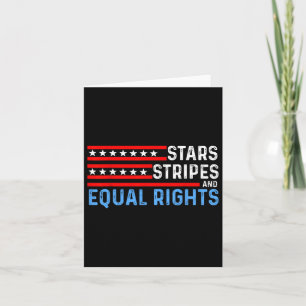 Tarjeta Elección Feminista 4 De Julio - Stars Stripes Equa